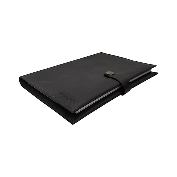 Cuaderno De Cuero Grande Negro