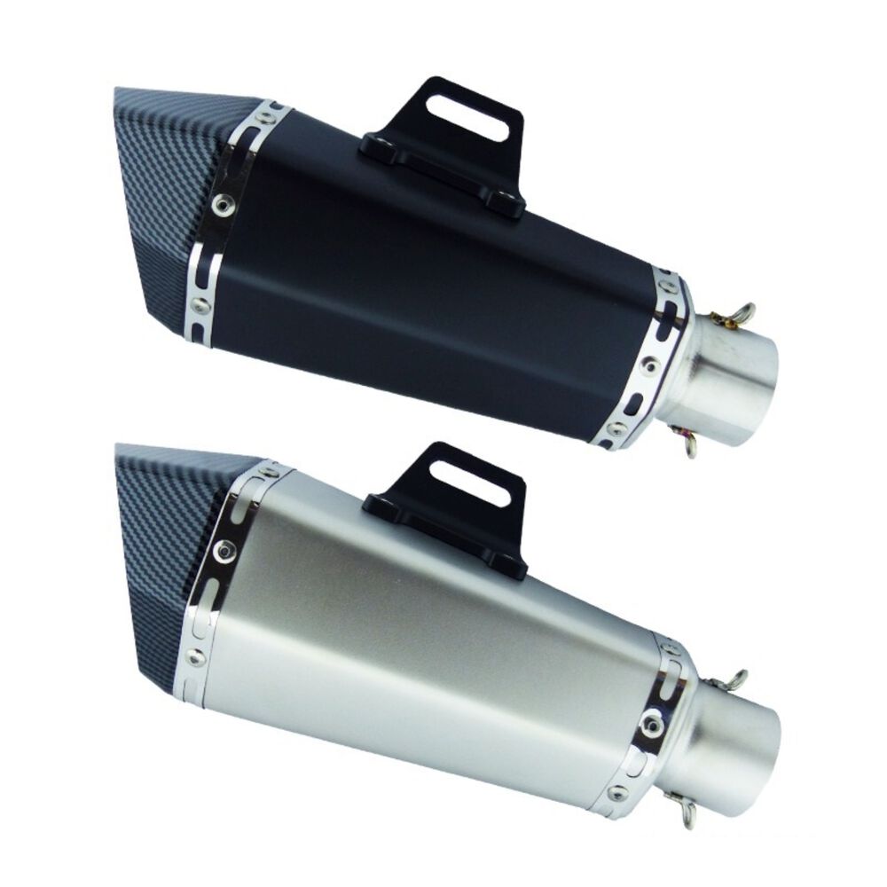 Tronador Para Moto Gpr Boca Carbon 33cm Con Silenciador 2 Colores En Caja image number 1.0