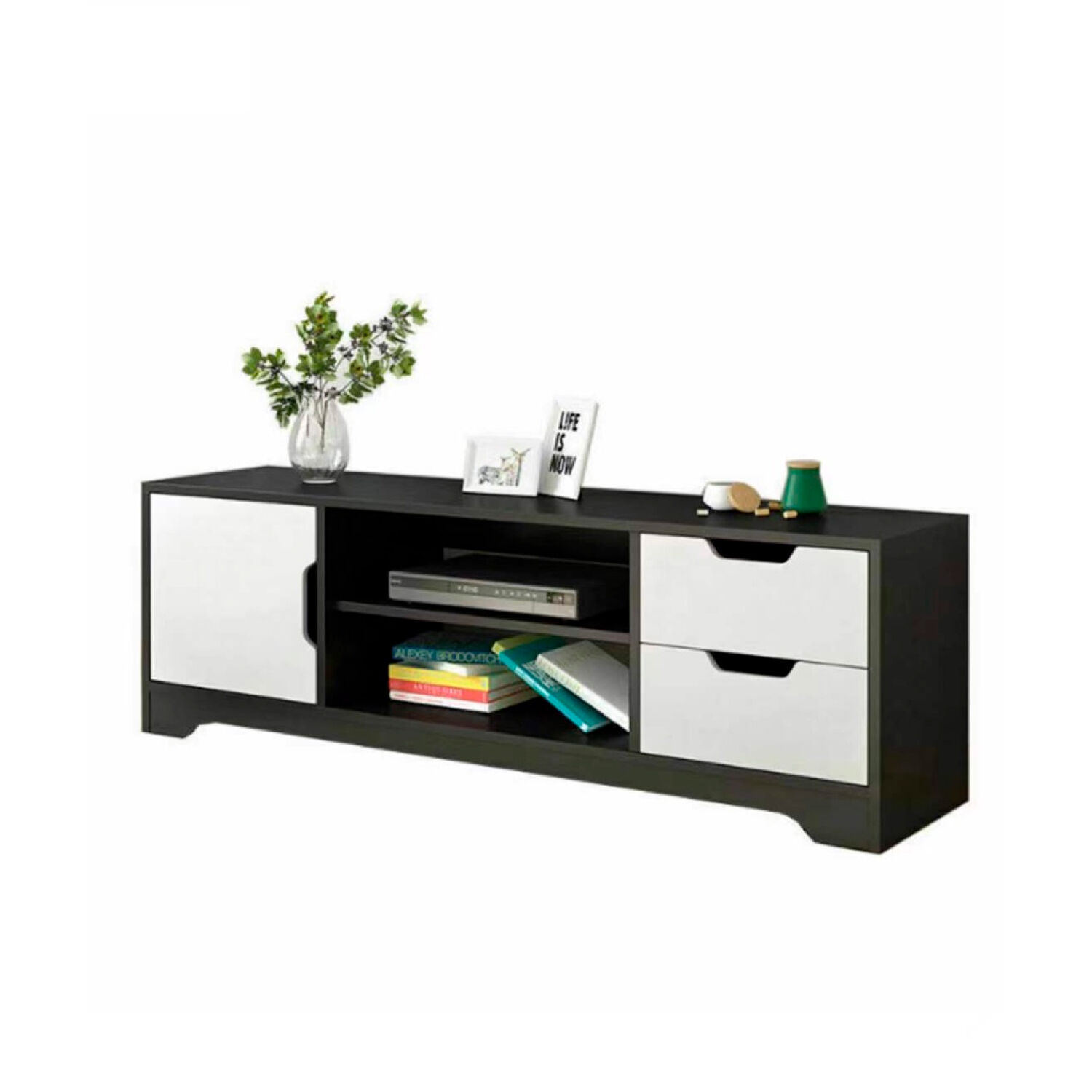 Rack De Tv O Buffet Con Cajones Night Black image number 2.0