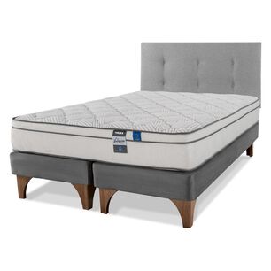Cama Europea Flex Valencia / 2 Plazas / Base Dividida + Respaldo