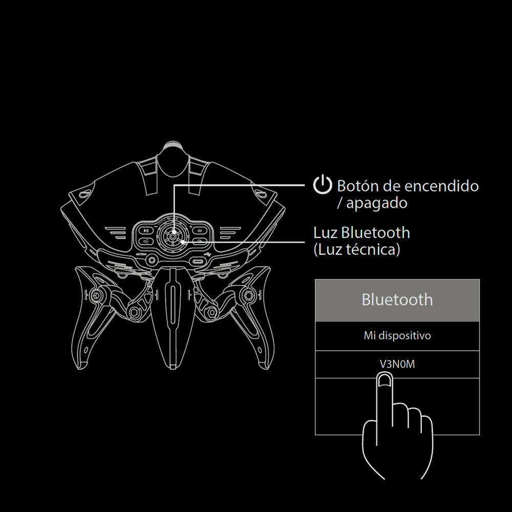 Parlante Portátil Venom Bluetooth Master-g image number 7.0