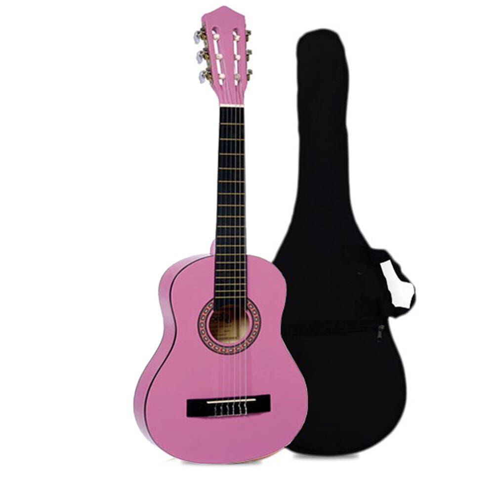Guitarra Cl&aacute;sica Ni&ntilde;o Pink + Bolso Alaguez image number 0.0