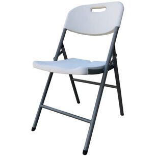 Silla Plegable De Plastico Color Blanco