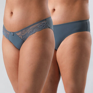 Pack 2x Bikini Con Encaje Mujer Flores 10756-203