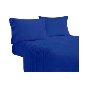 Sabanas 2 Plazas 4 Piezas Polar 144 Hilos Azul Oscuro