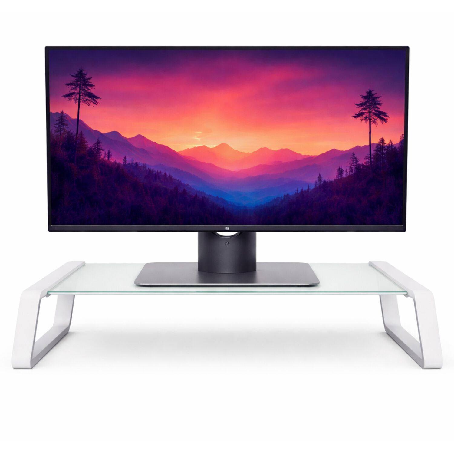 Soporte De Monitor Trust Monta Premium Tempered Glass White image number 0.0