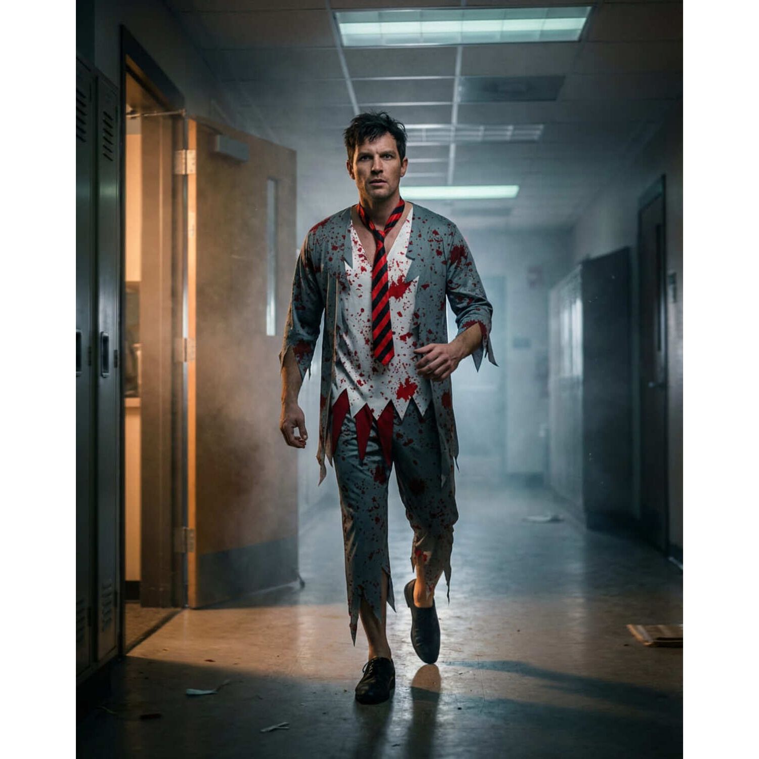 Disfraz Cosplay Zombie Adulto Escolar image number 3.0