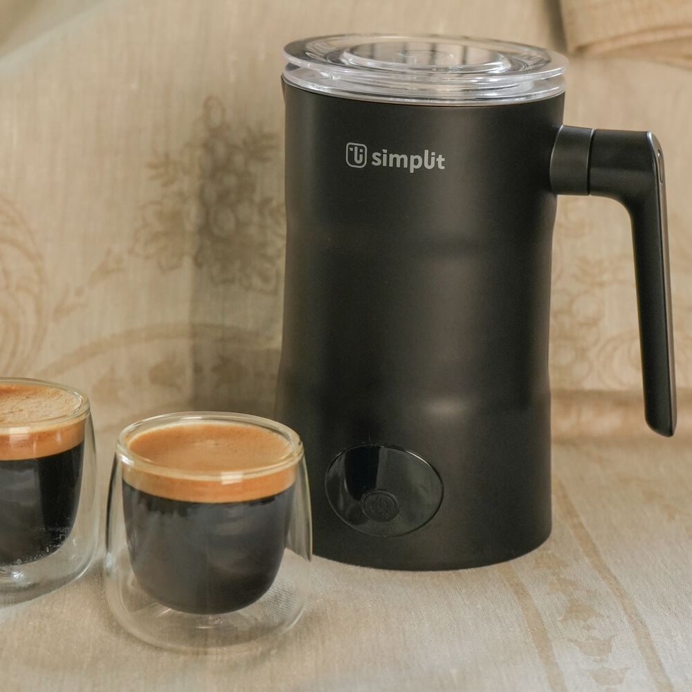 Pack Cafetera Italiana 12 Tz +espumador 4 En 1 Negro Simplit image number 3.0