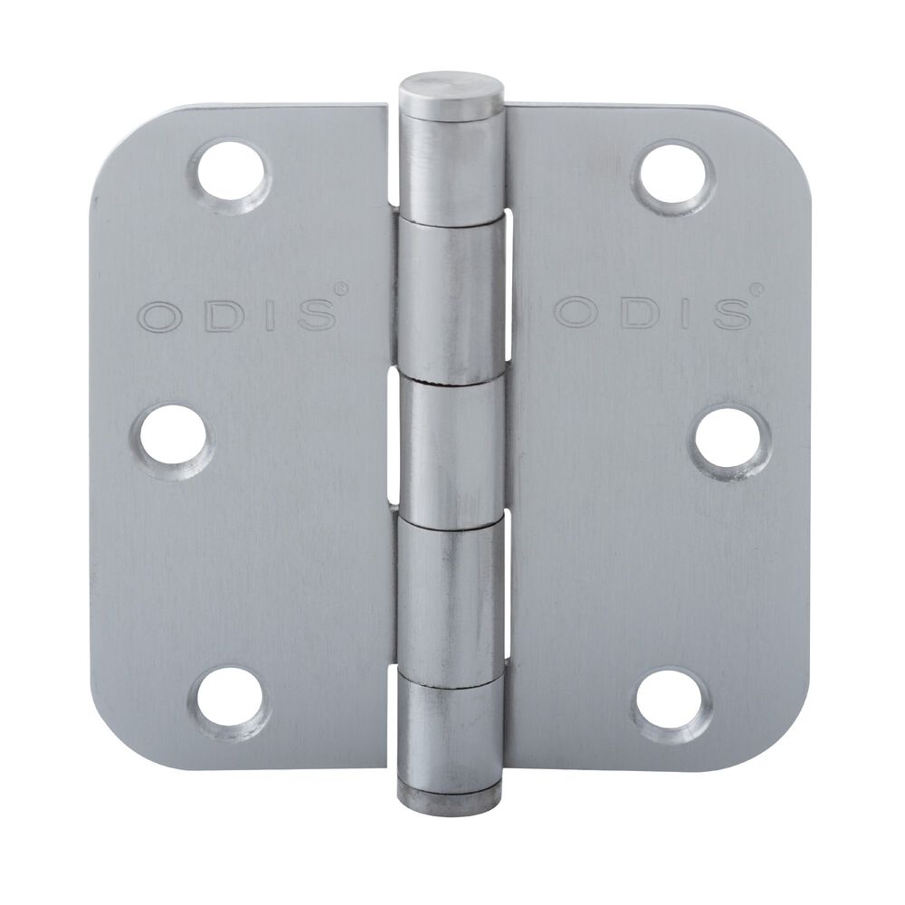 Pack 2 Bisagras Acero Odis 3,5&rdquo;&times;3,5&rdquo;&times;2,0mm Canto Redondo - Plata image number 4.0