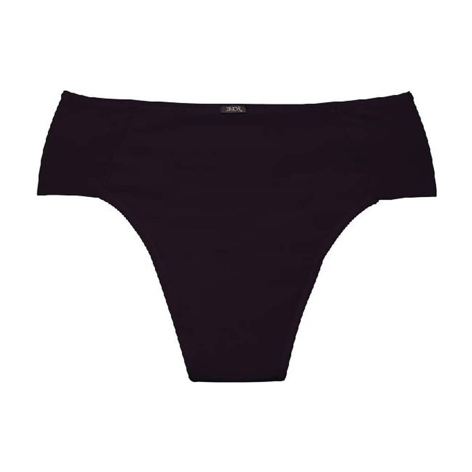 Calz&oacute;n Menstrual Y Absorbente Flujo Alto Negro 2rios image number 1.0