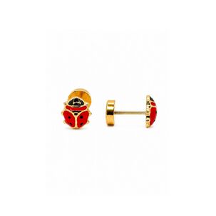 Aros Abridores China 5x6mm Oro 14k Ni&ntilde;a Hipoalerg&eacute;nicos Dorado