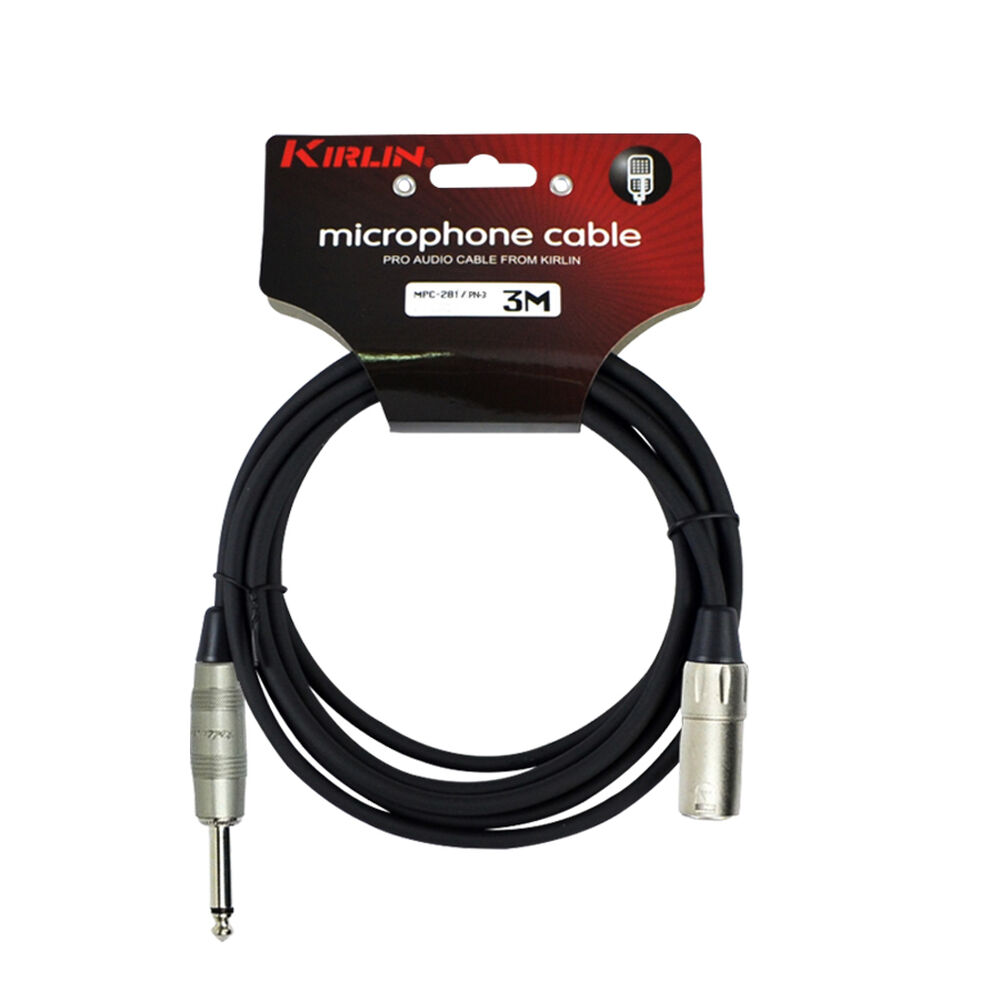 Cable Micrófono Kirlin Xlr (m)- Plug 3m Mpc-281pn-3 image number 0.0