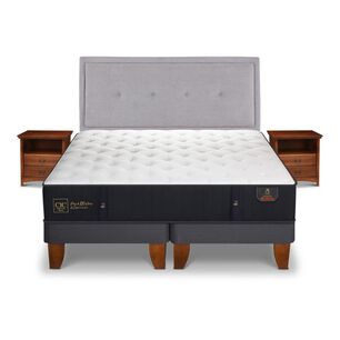 Cama Europea Cic Premium / King / Base Dividida + Set De Maderas
