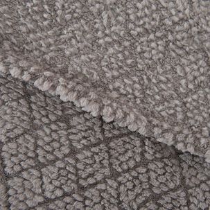 Frazada Jqd Sherpa Atlantic King Gris