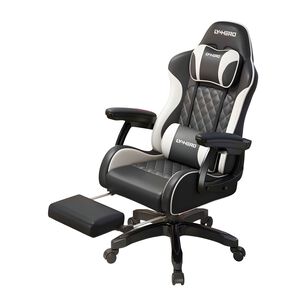 Silla Gamer Ergon&oacute;mica Reclinable Con Reposapies Negra