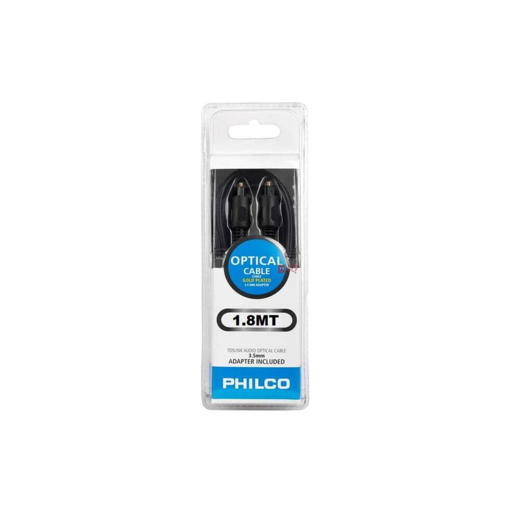 Cable De Audio Óptico Toslink 3mts Philco - Ps image number 3.0