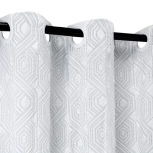 Cortina De Ba&ntilde;o Nautica Home 180x180cm Dise&ntilde;o 3d Hex&aacute;gonos