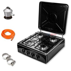 Cusimax Cocina A Gas Port&aacute;til Premium - 4 Platos
