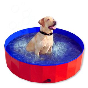 Piscina Ba&ntilde;era Port&aacute;til Plegable Perros Y Mascotas 80x20cm