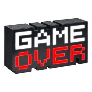 L&aacute;mpara Led 3d Game Over P&iacute;xeles De 8 Bits