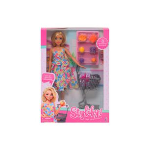 Mu&ntilde;eca Fashion 31 Cm Con Set De Supermercado Happyline