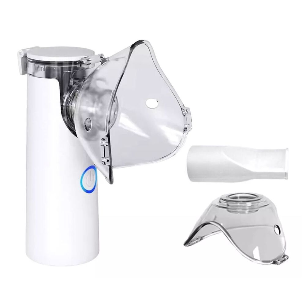 Nebulizador Blanco 10cm Compacto Eficiente Salud Respiratoria image number 2.0