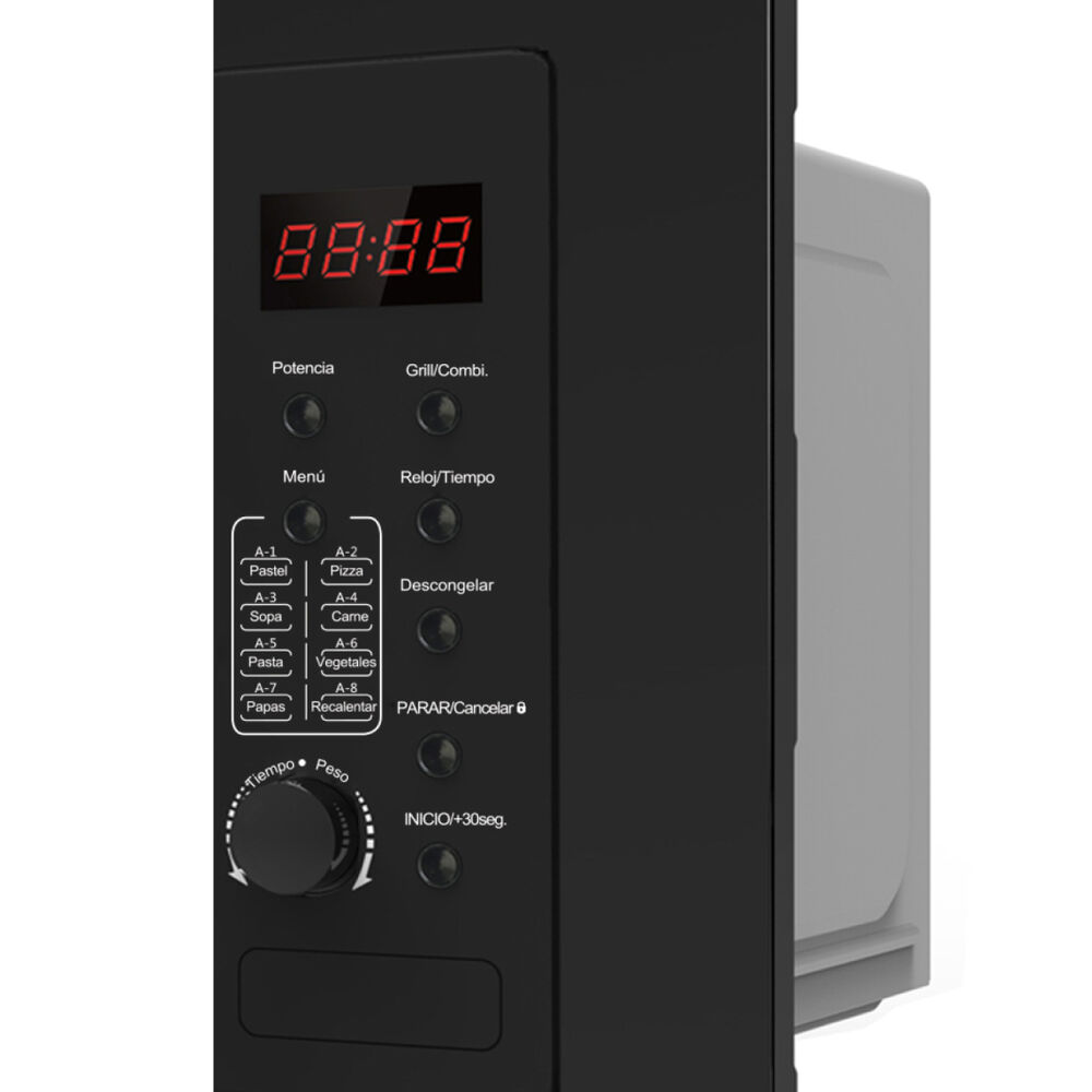 Horno Microondas Empotrable Negro 25l image number 3.0