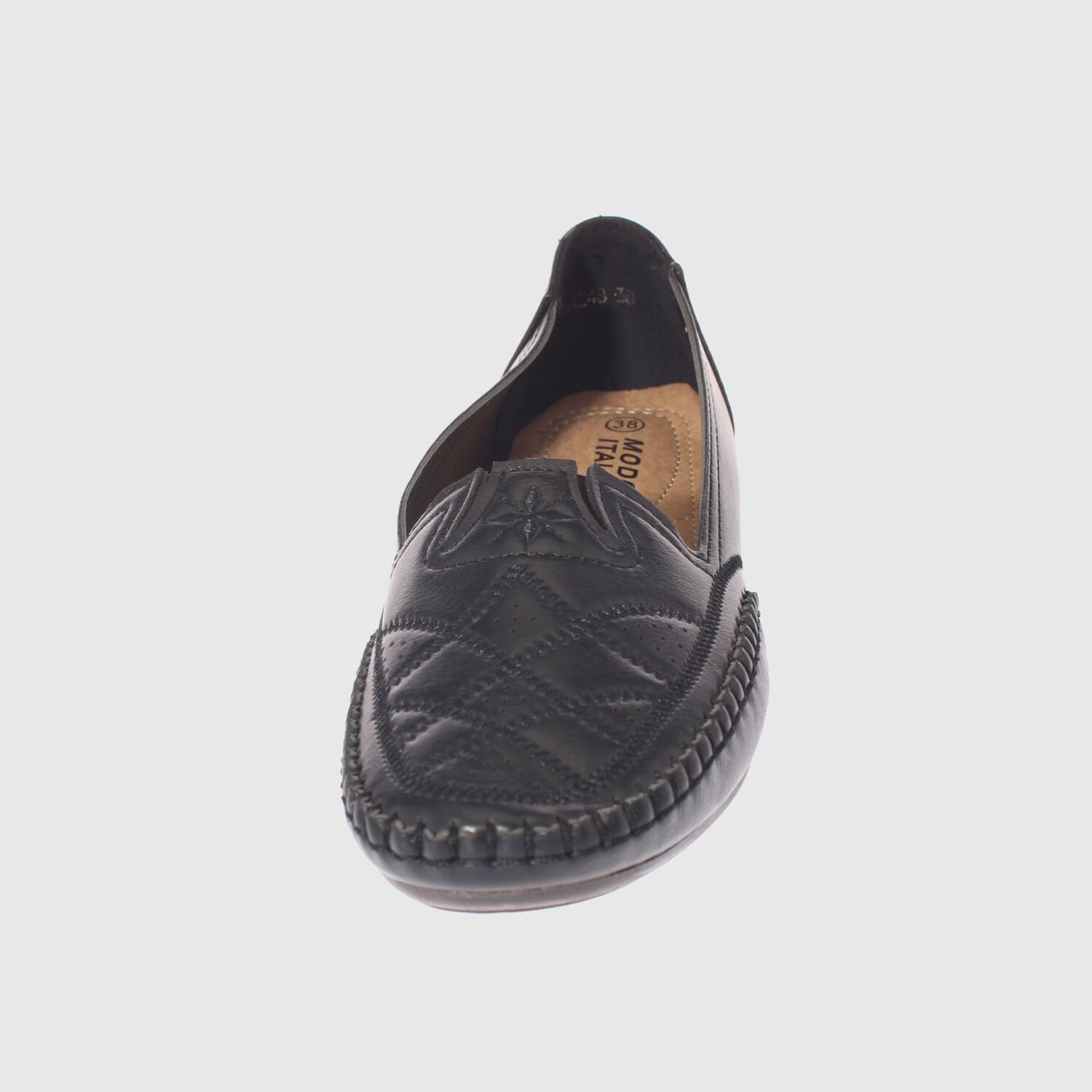 Mocas&iacute;n Negro Modelo Italiano Art. 5ask64248black image number 2.0