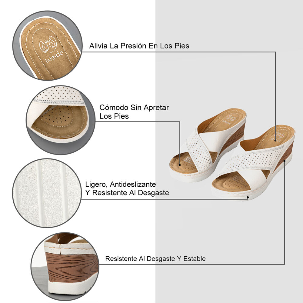 Sandalias Chalas Casual Confort Mujer Weide Qiu366 image number 5.0