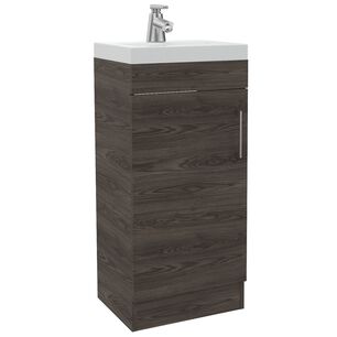 Mueble Vanitorio Piso 1 Puerta Fm-005o Caf&eacute; Oscuro