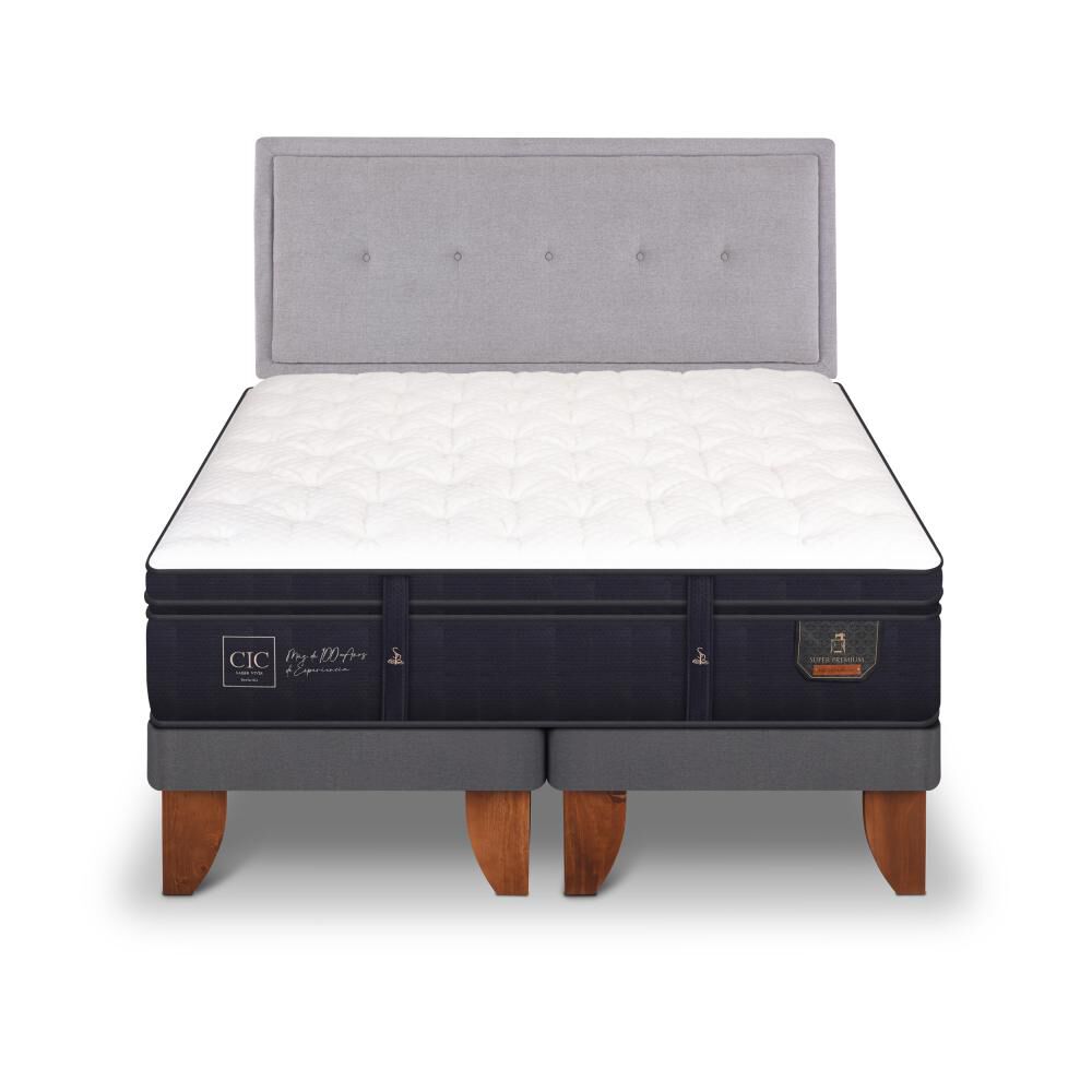 Cama Europea Cic Super Premium / King / Base Dividida + Respaldo image number 0.0