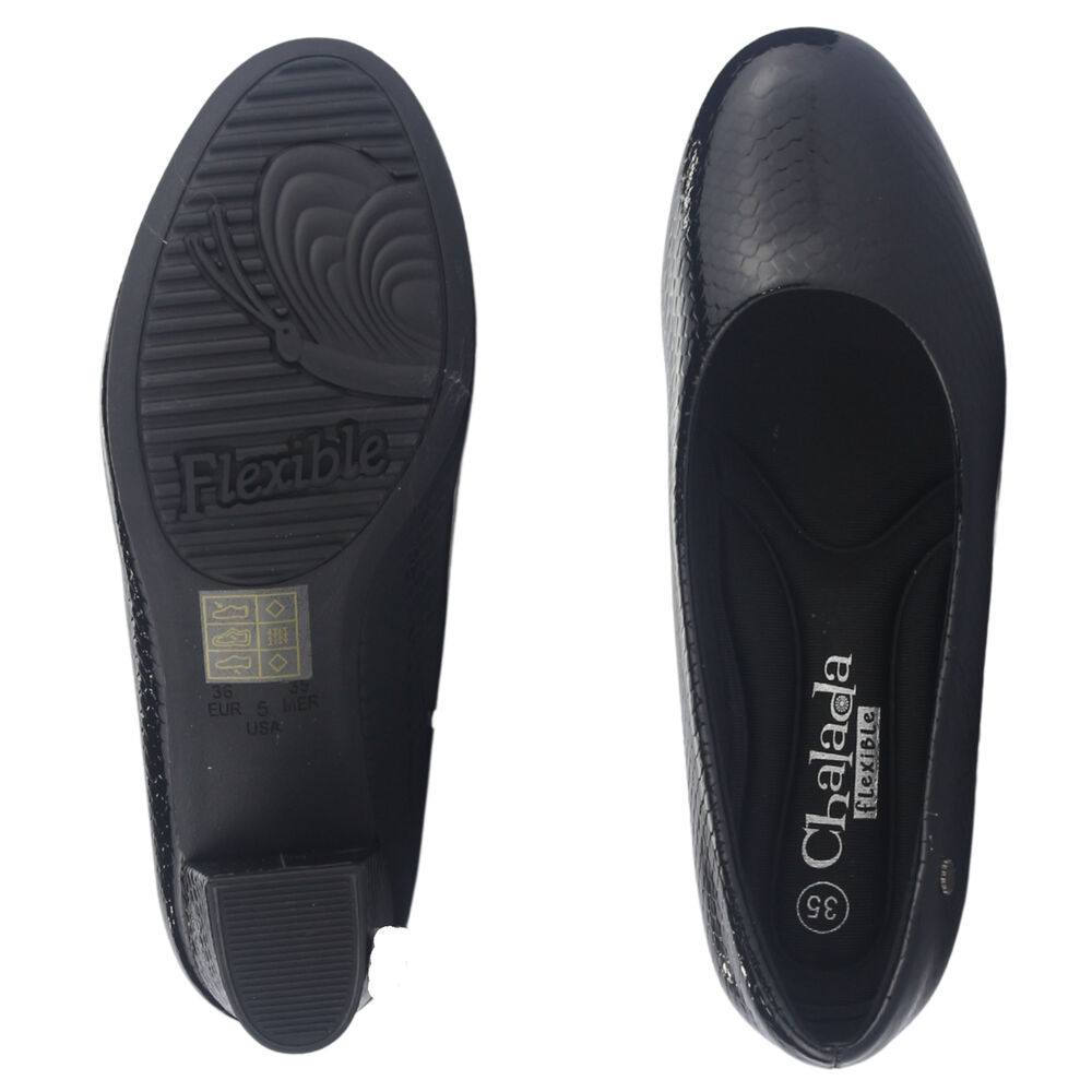 Zapato Mujer Chalada Flexi-58 Negro Casual image number 6.0