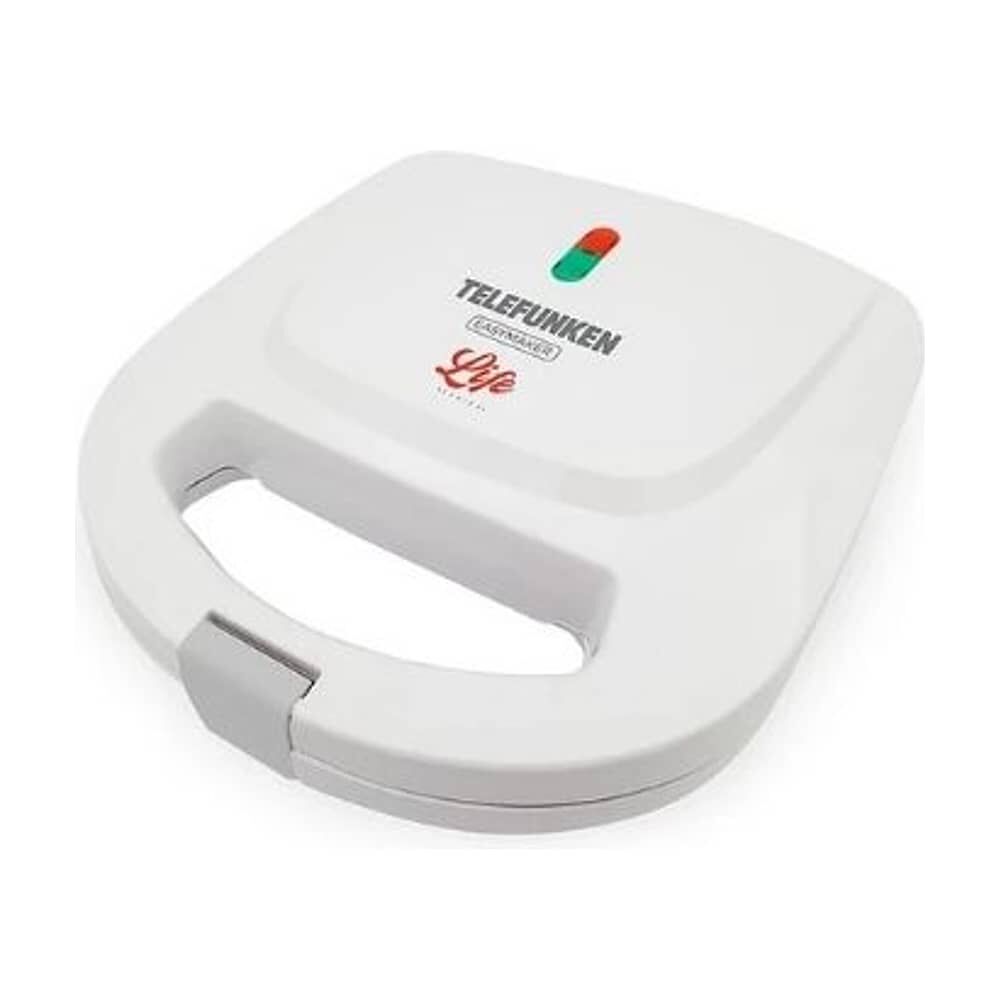 Sandwichera Telefunken Tfl Easymaker T Antiadherente 2 Panes Color Blanco image number 0.0