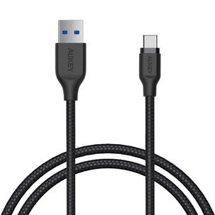 Aukey Cable Trenzado Usb Tipo-c A Usb 3.1 1.2m Negro - Cb-ac1