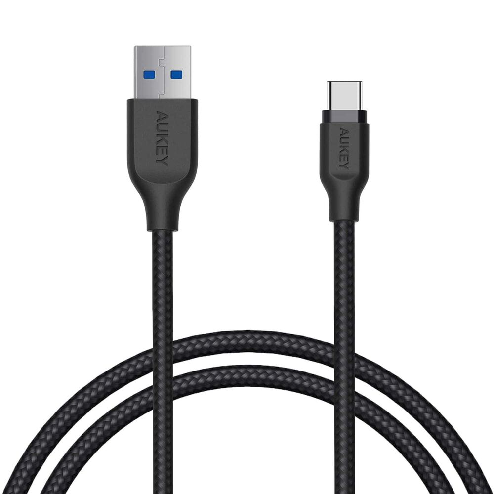 Aukey Cable Trenzado Usb Tipo-c A Usb 3.1 1.2m Negro - Cb-ac1 image number 0.0