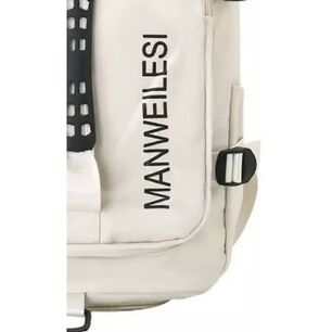 Bolso De Viaje Impermeable Mochila Multiusos Hombro Gimnasio. Crema