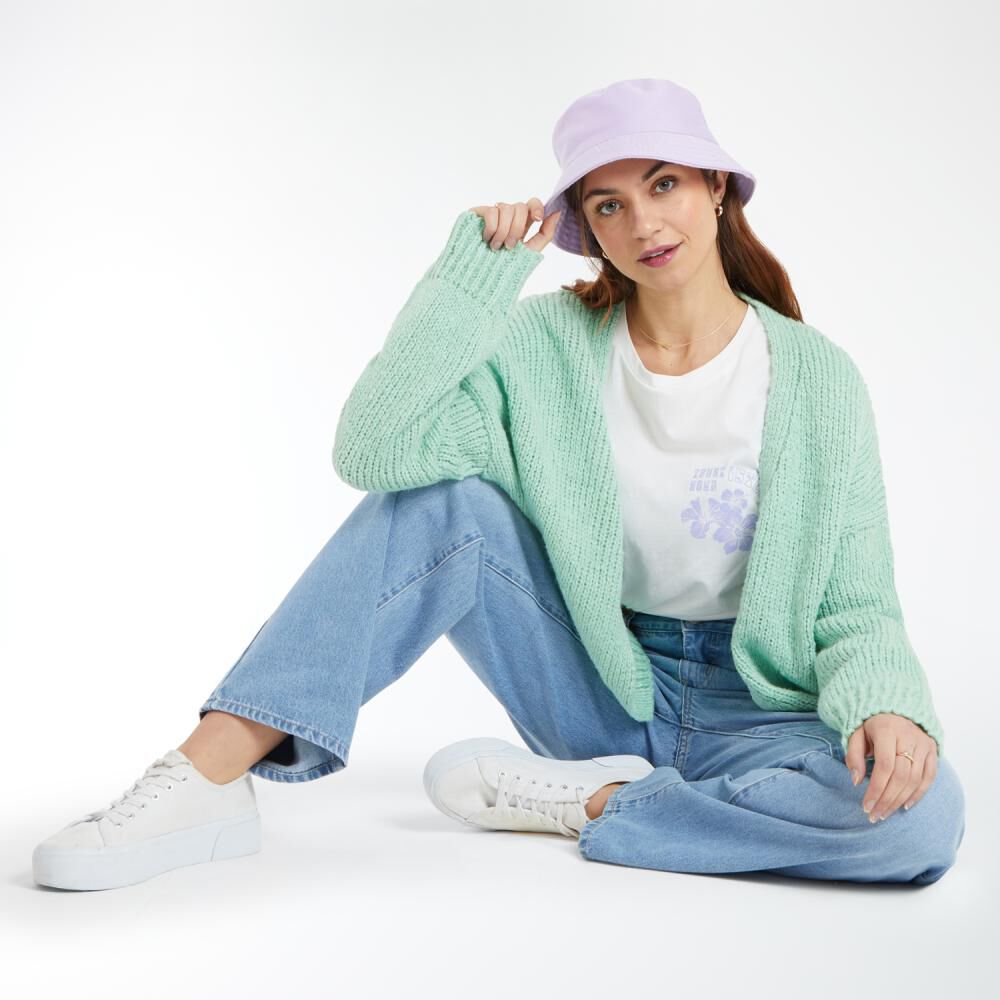 Sweater Corto Abierto Manga Larga Mujer Ocean Pacific image number 1.0