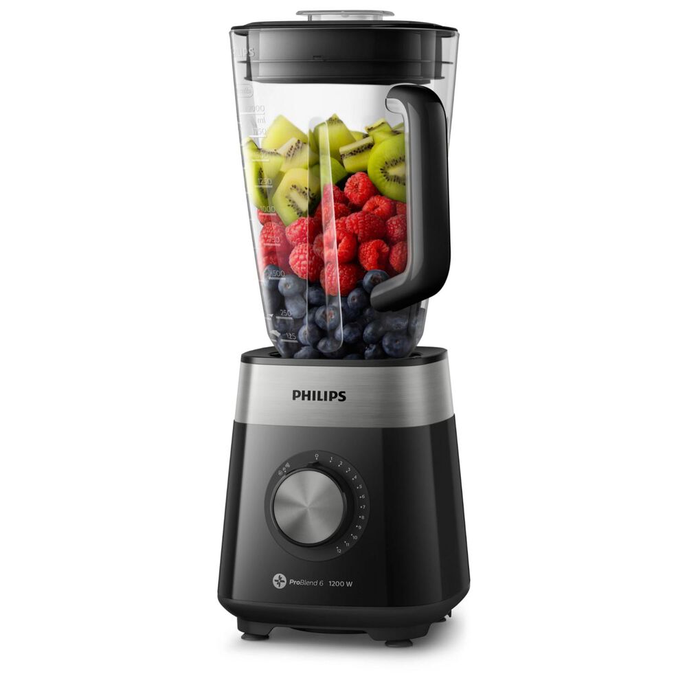 Licuadora Jarra Vidrio 3l 1200w Negro Hr2242/92 Philips image number 4.0