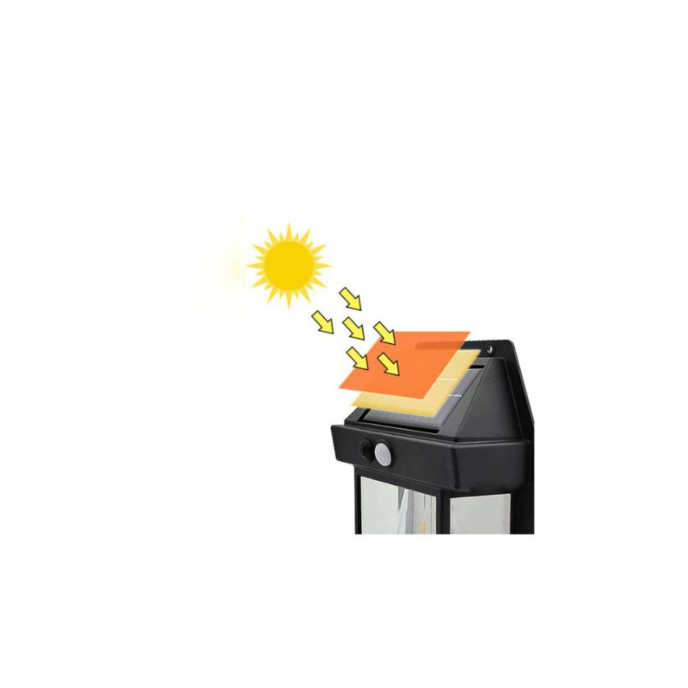 Lampara Aplique De Pared Solar Pare Exterior Iluminacion Led image number 1.0