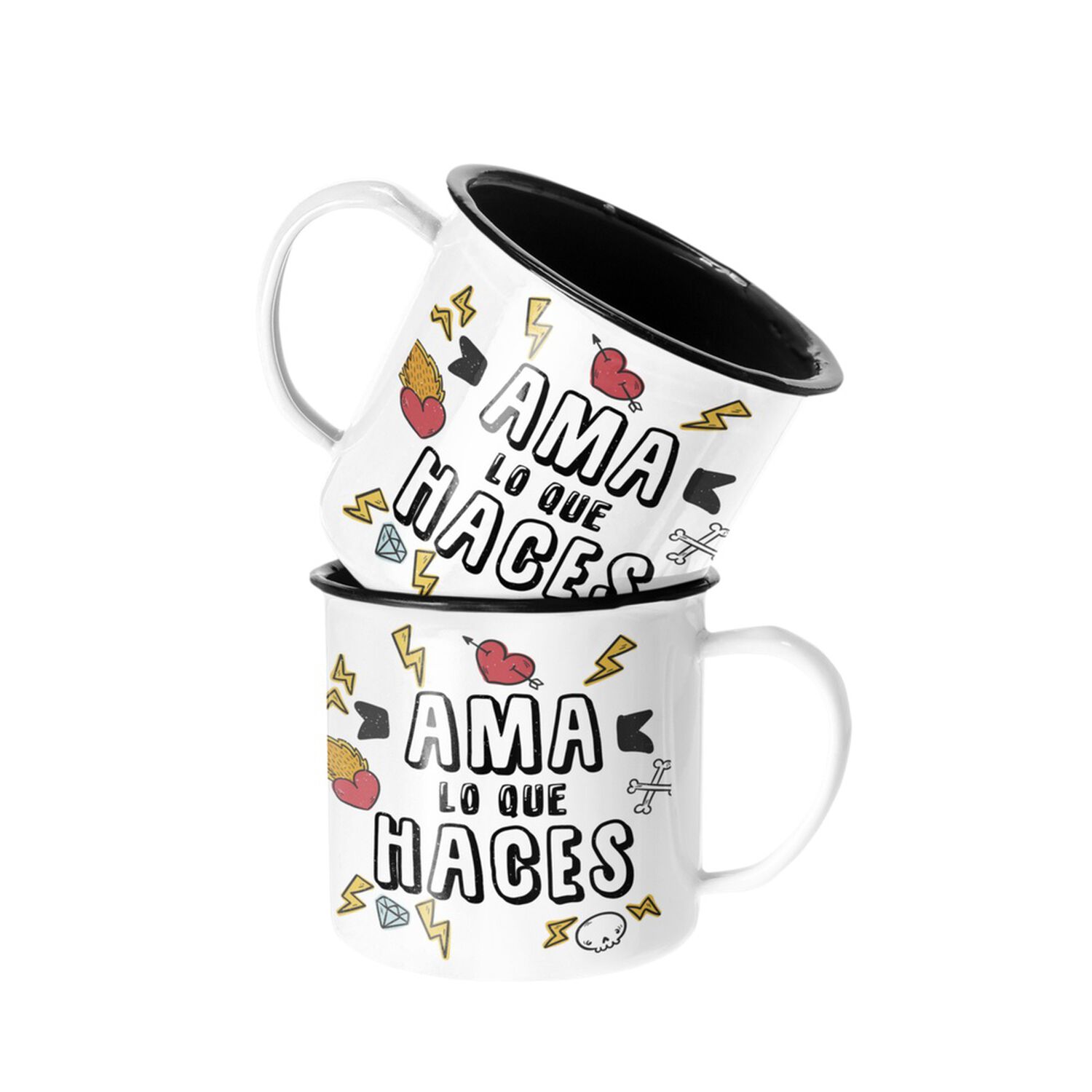Taza Enlozada Lechera Ama Lo Que Haces Frase Motivacion image number 0.0