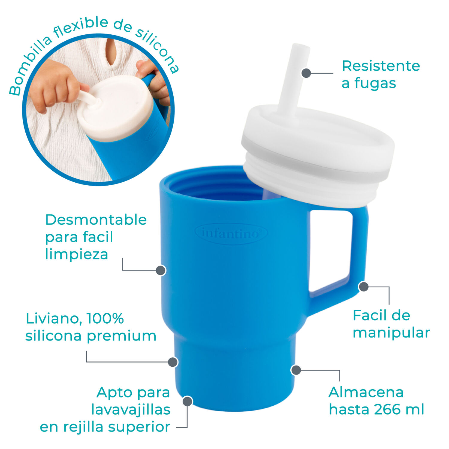 Vaso Entrenamiento My 1st Tumbler Ocean image number 1.0