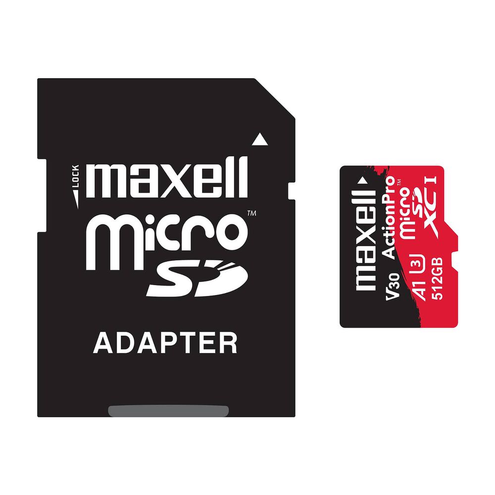 Tarjeta Microsd Maxell 512gb Uh-3 8k A1 100mb/s image number 0.0