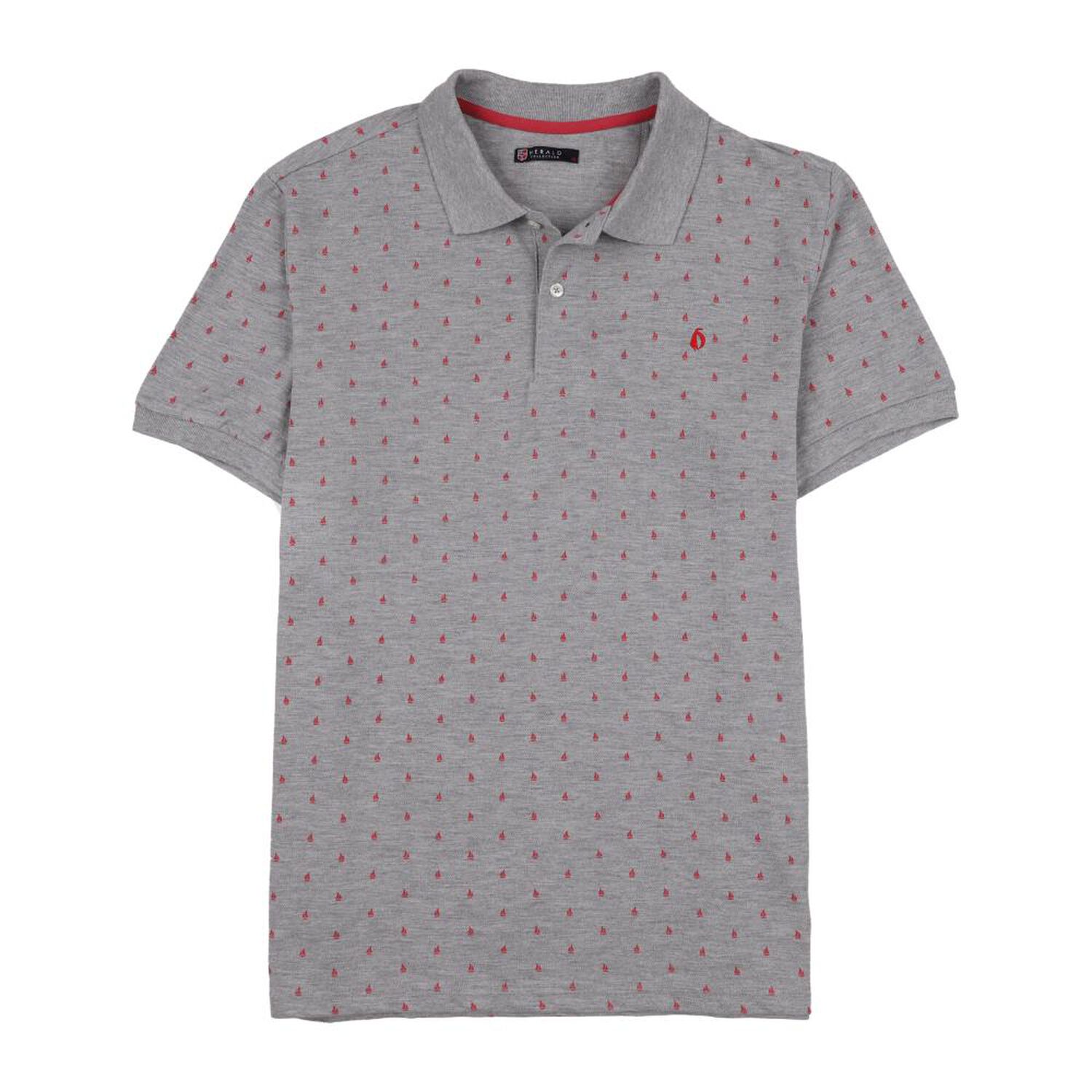 Polera Estampada Manga Corta Cuello Piqu&eacute; Hombre Herlad image number 0.0