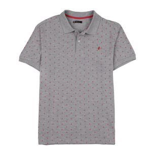 Polera Estampada Manga Corta Cuello Piqu&eacute; Hombre Herlad