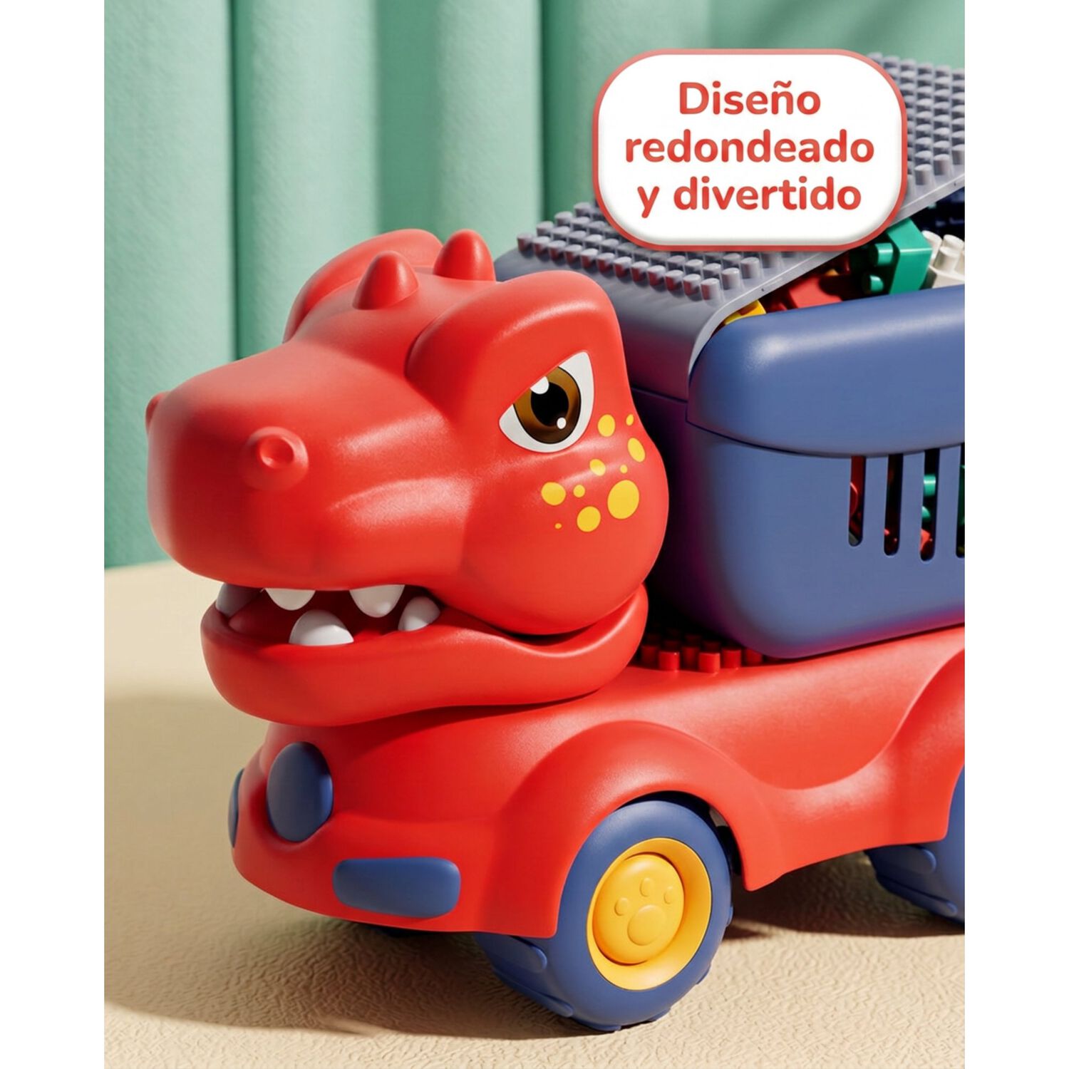 Cami&oacute;n Juguete Dinosaurio Con Bloques Did&aacute;cticos Para Ni&ntilde;os image number 15.0