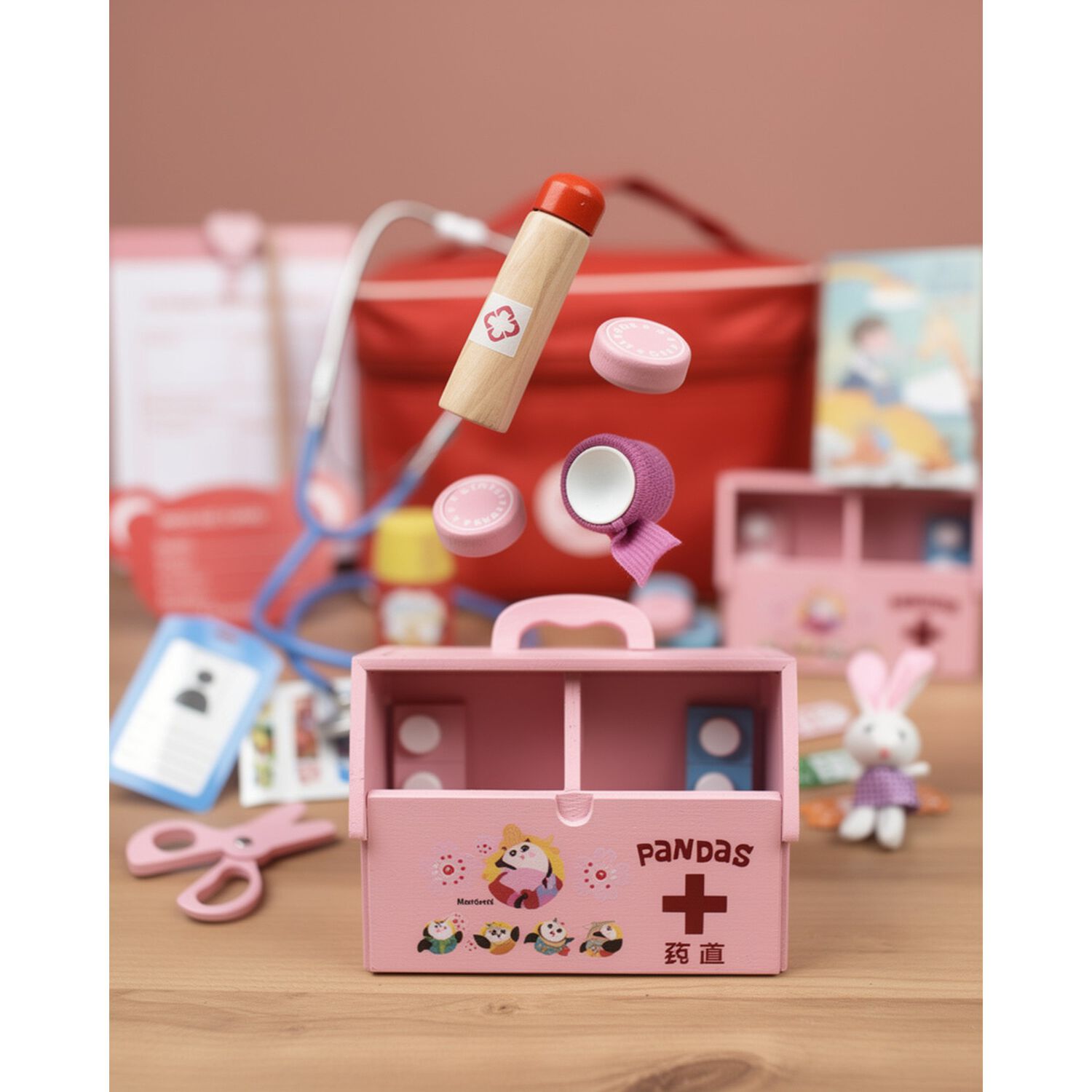 Set Juego De Roles Doctor- Dentista Juego Madera Ni&ntilde;os image number 5.0