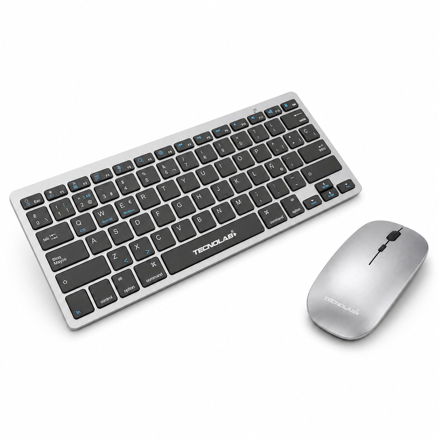 Kit Teclado Y Mouse Inal&aacute;mbrico Conexi&oacute;n Bluetooth + Usb 2g image number 4.0