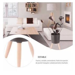 Set 3 Floreros Decorativos Met&aacute;licos Pedestal Maceteros