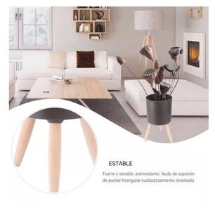 Set 3 Floreros Decorativos Met&aacute;licos Pedestal Maceteros