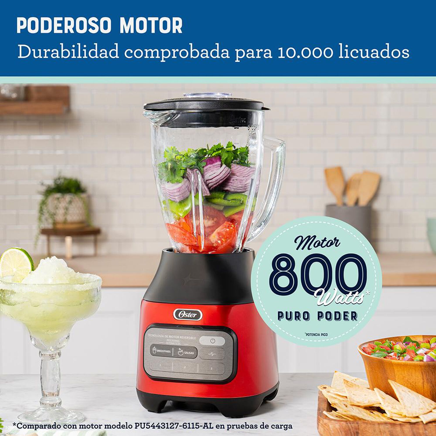 Licuadora Oster BLSTPEGCRT-052 / 1.5 Litros / 800 Watts image number 11.0